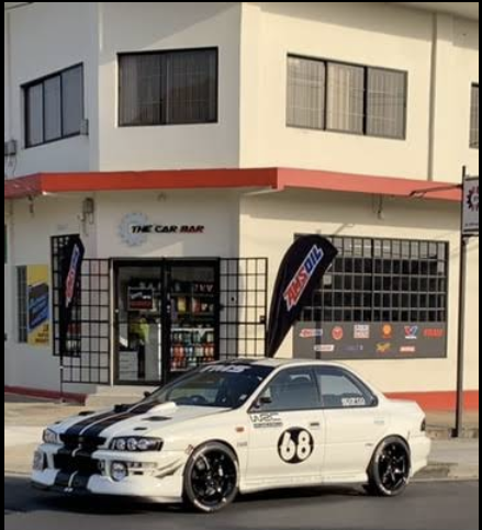 Customer car outside The Car Bar